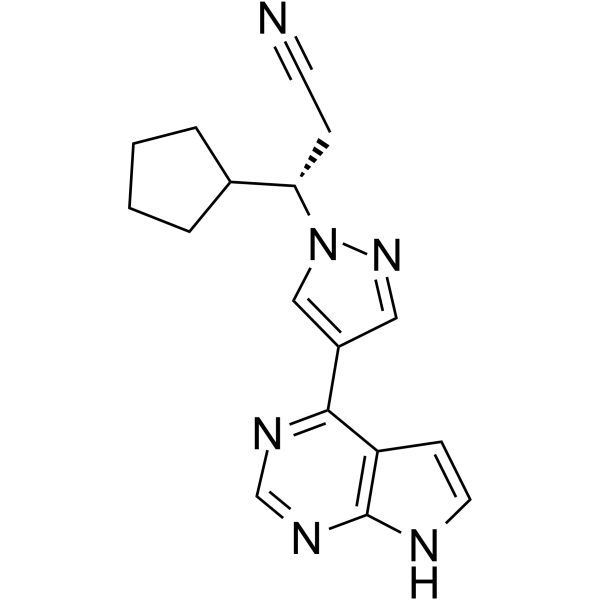 Ruxolitinib (S enantiomer) Estructura química