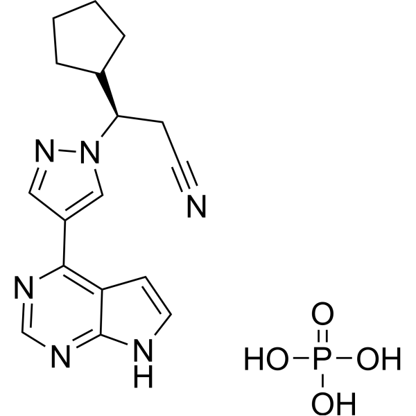 Ruxolitinib phosphate Estructura química