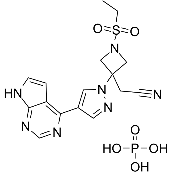 Baricitinib phosphate Estructura química