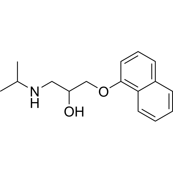 Propranolol Estructura química