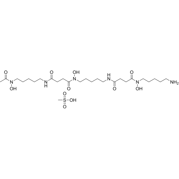 Deferoxamine mesylate Estructura química