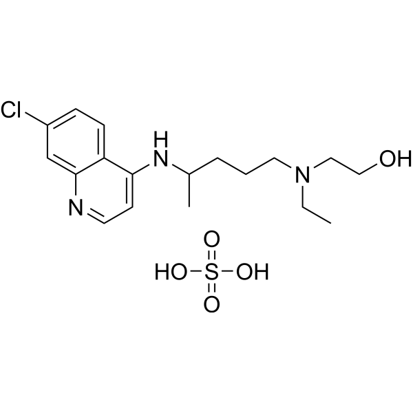 Hydroxychloroquine sulfate Estructura química