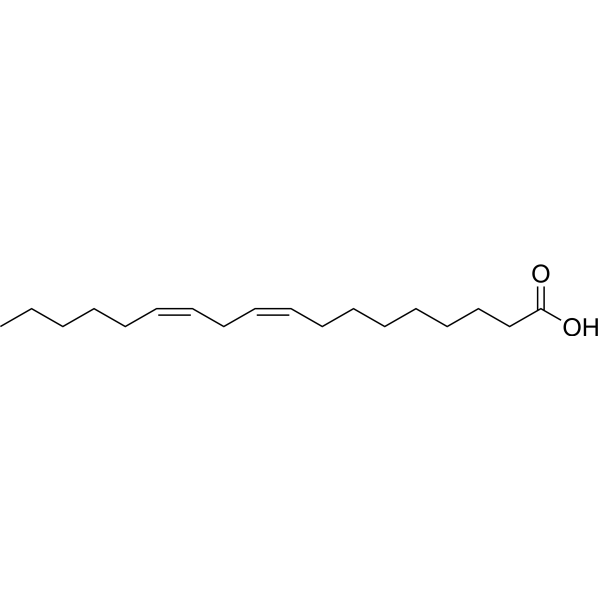 Linoleic acid Estructura química