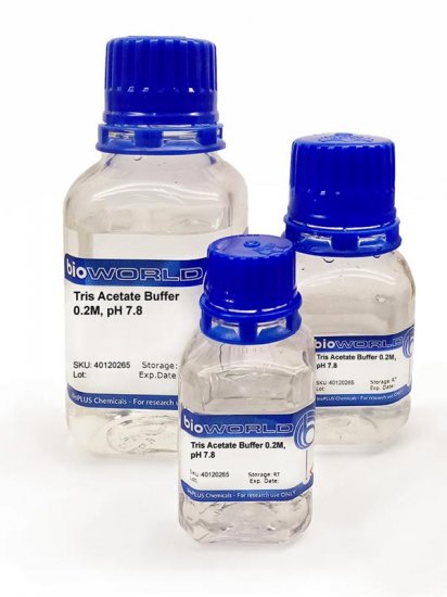Tris Acetate Buffer 0.2M, pH 7.8, Sterile