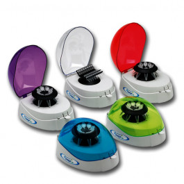 Mini Centrifuge, green lid, with 2 rotors, 100-240V (US Plug)