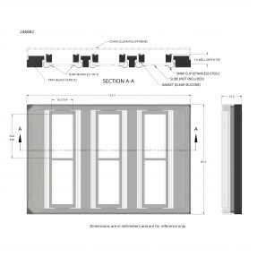 246882 ProPlate Multi-Array Slide system drawing