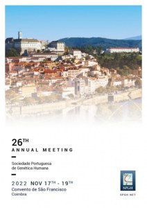 26ª Reunião Anual da Sociedade Portuguesa de Genética Humana